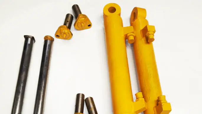 Hydraulic cylinder components being machined and refurbished at the North Kerry Engineering workshop