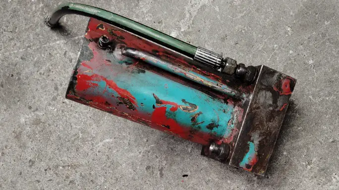 Hydraulic repair workshop equipment and components used during cylinder refurbishment